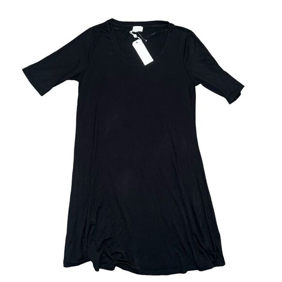 NWT GREIGE Black 3/4” Sleeve Dress Size L - Picture 1 of 5